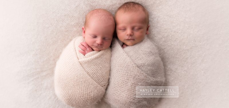 Twin Newborn Photographer - Addy & Aubry