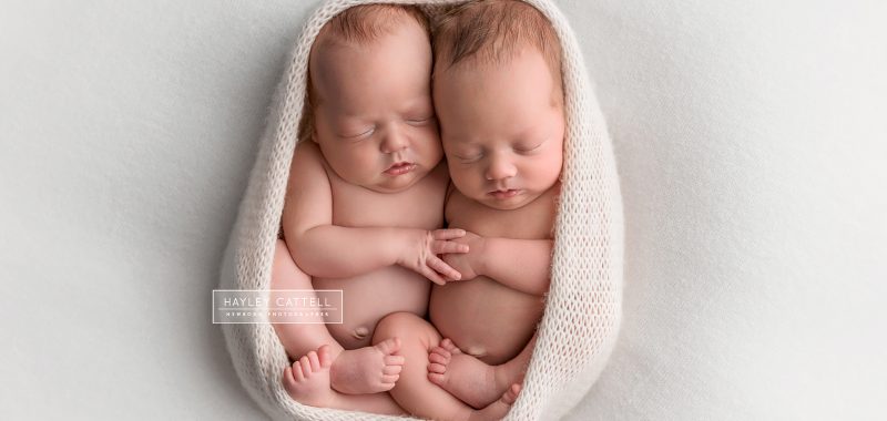 Twin Newborn Photography - Harry & Freya